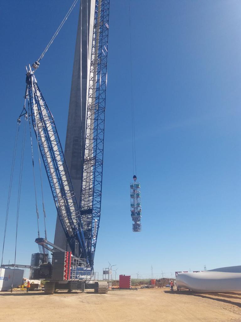 Projet d'installation de turbines à Mesa La Paz